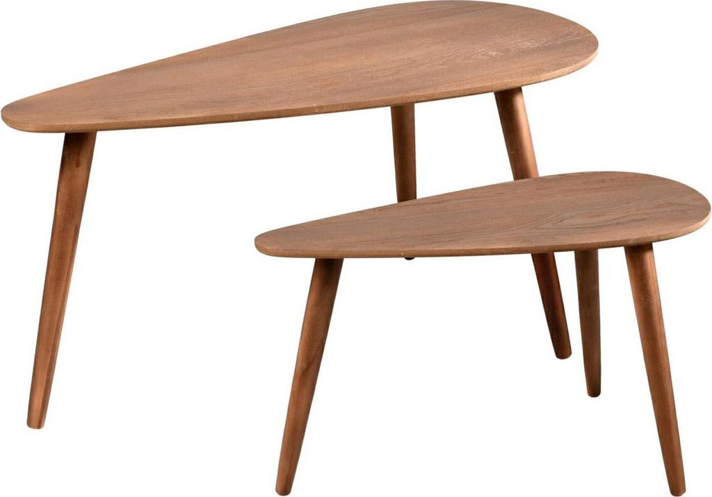 H&S Decoration | Set de deux tables d'appoint - 80 x 40, 60 Image du produit 
