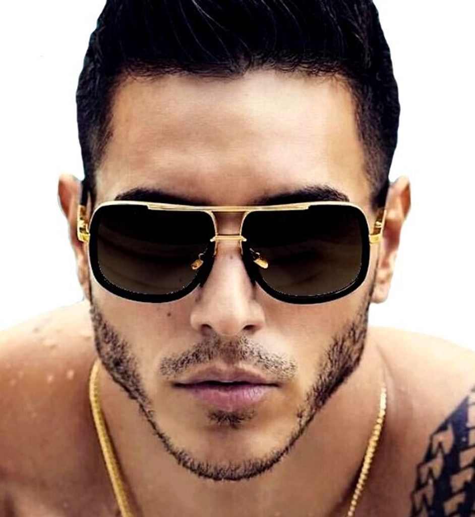 Steampunk-Sonnenbrille - Retro-Piloten-Stil - Sonnenschutz Produktbild 