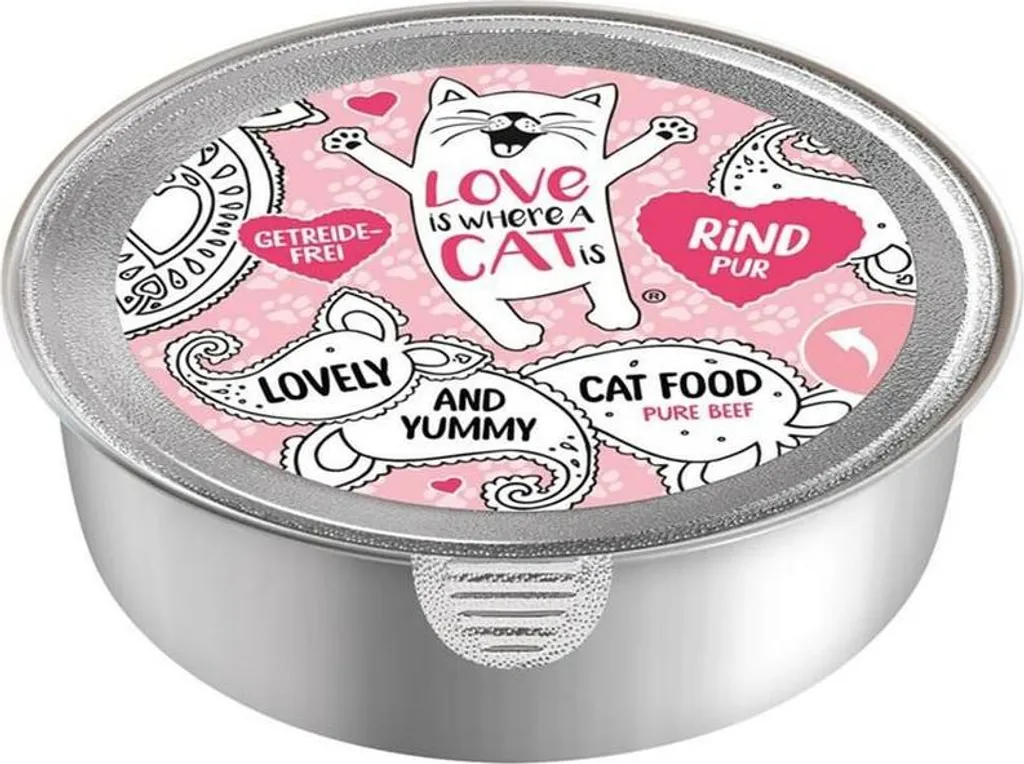 Pappa per Gatti L'amore è dove c'è un gatto - Manzo 85g Gourmet