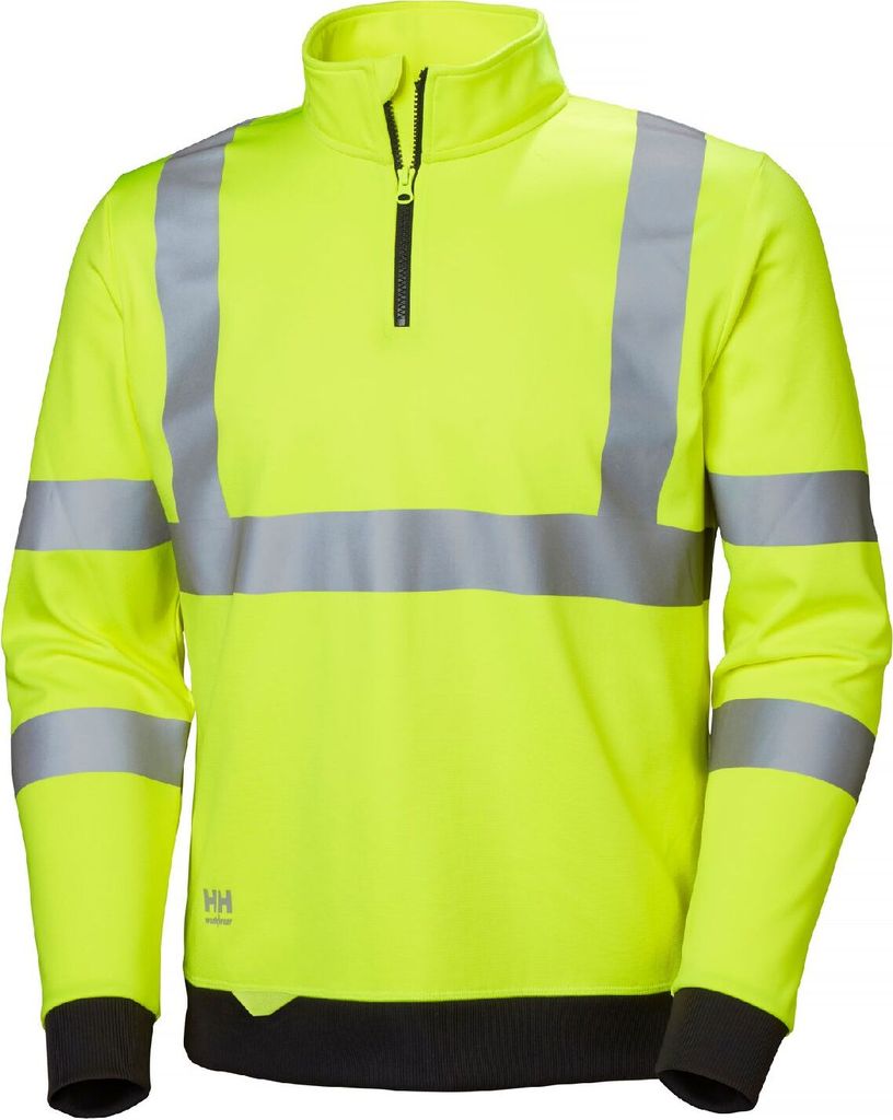 Helly Hansen HiVis Pullover ADDVIS HALF ZIP SWEATERSHIRT 79096, Farbe:yellow, Größe:M