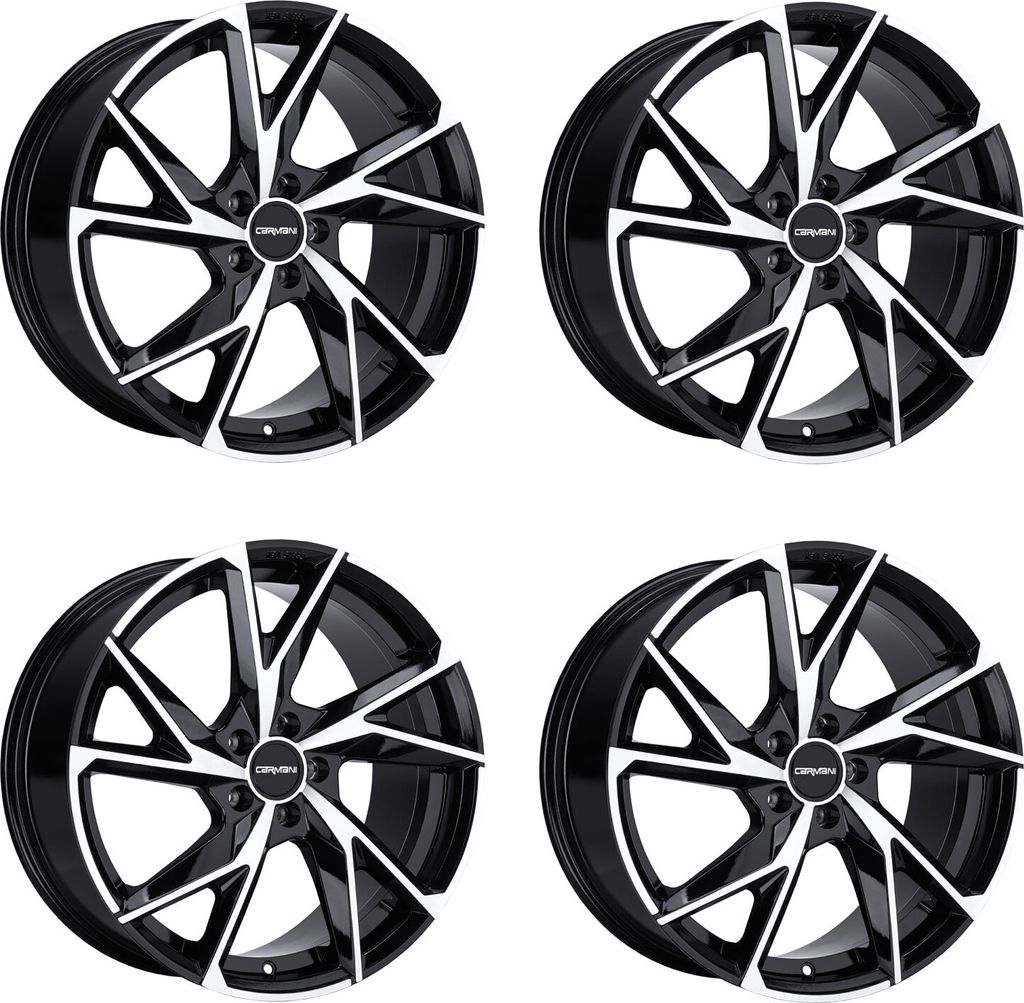 4 Carmani Felgen 23 Rudi 8.0x18 ET35 5x112 SWFP für Mercedes A-Klasse B-Klasse C-Coupé C-Klasse CL CLA CLE CLS