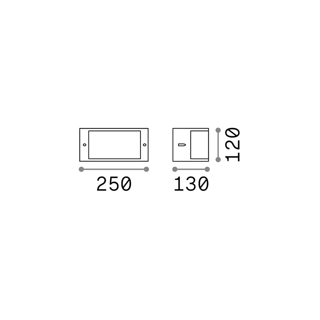 Rex-1 Applique IP44 Antracite Ideal Lux | E27 Esterno Robusta - 2