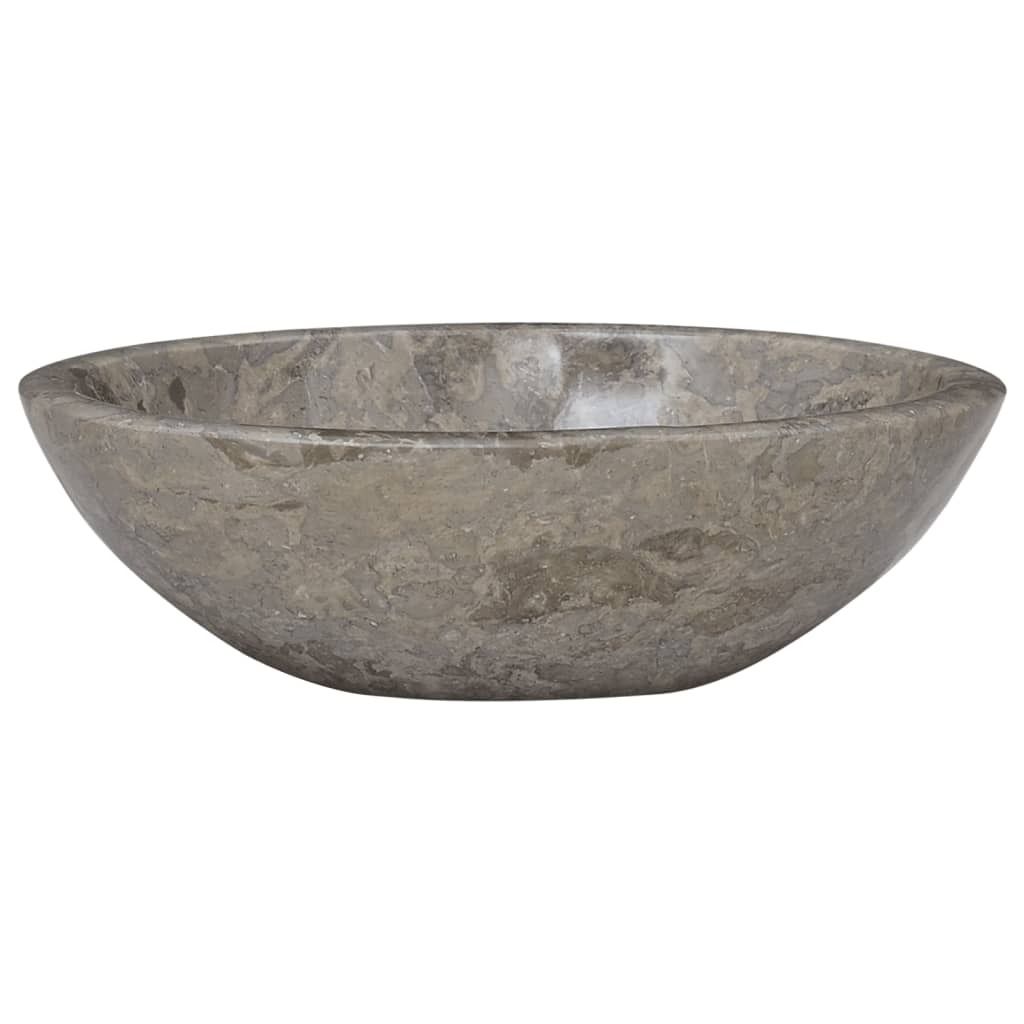 vidaXL Waschbecken Grau 53x40x15 cm Marmor Produktbild 