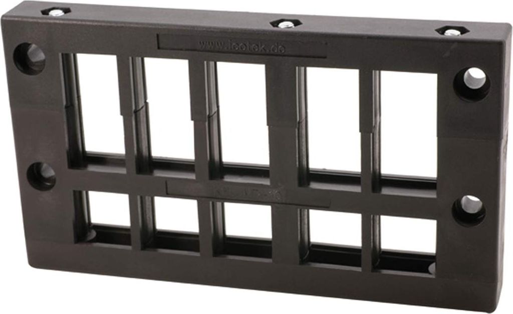 icotek Kabeleinführungsleiste KEL24/15 schmal mit Mittelteil für Kabeltüllen 15x klein Montageausschnitt 112,0mm x