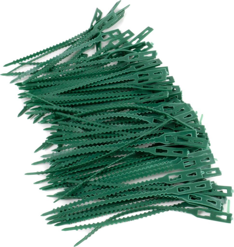 100 Stück Pflanzenbinder L ca. 13 cm, Kabelbinder für Pflanzen, Wachstumshilfe, wiederverwendbar