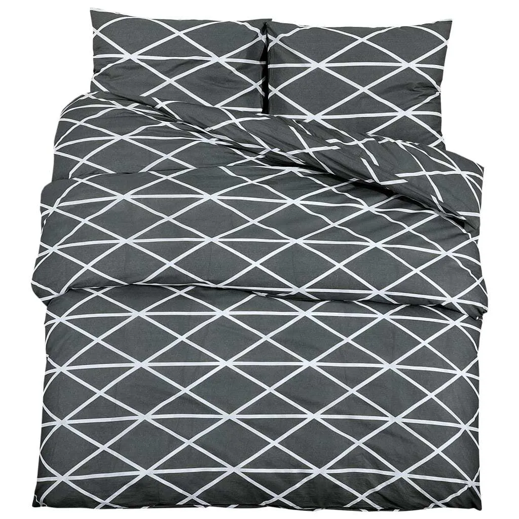 Completo Letto Grigio 200x200 Cotone - Resistente e Facile Lavaggio