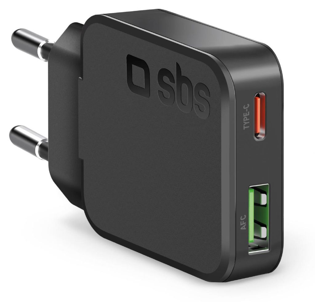 SBS 30W USB-C Power Delivery Und USB-A Fast Charge Produktbild 