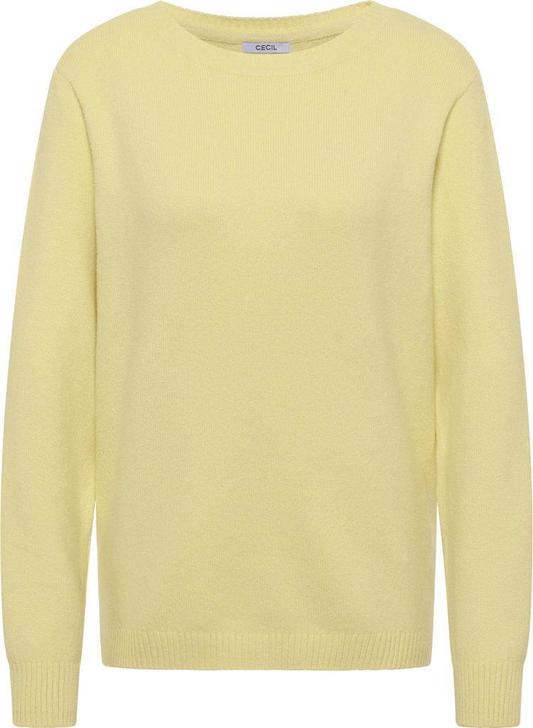 CECIL Softer Pullover Damen iced yellow Strickpullover