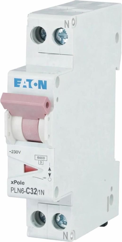 Eaton xPole Leitungsschutzschalter PLN6-C32/1N-DE, 32A, C-Char., 1P+N, 12 Stk.