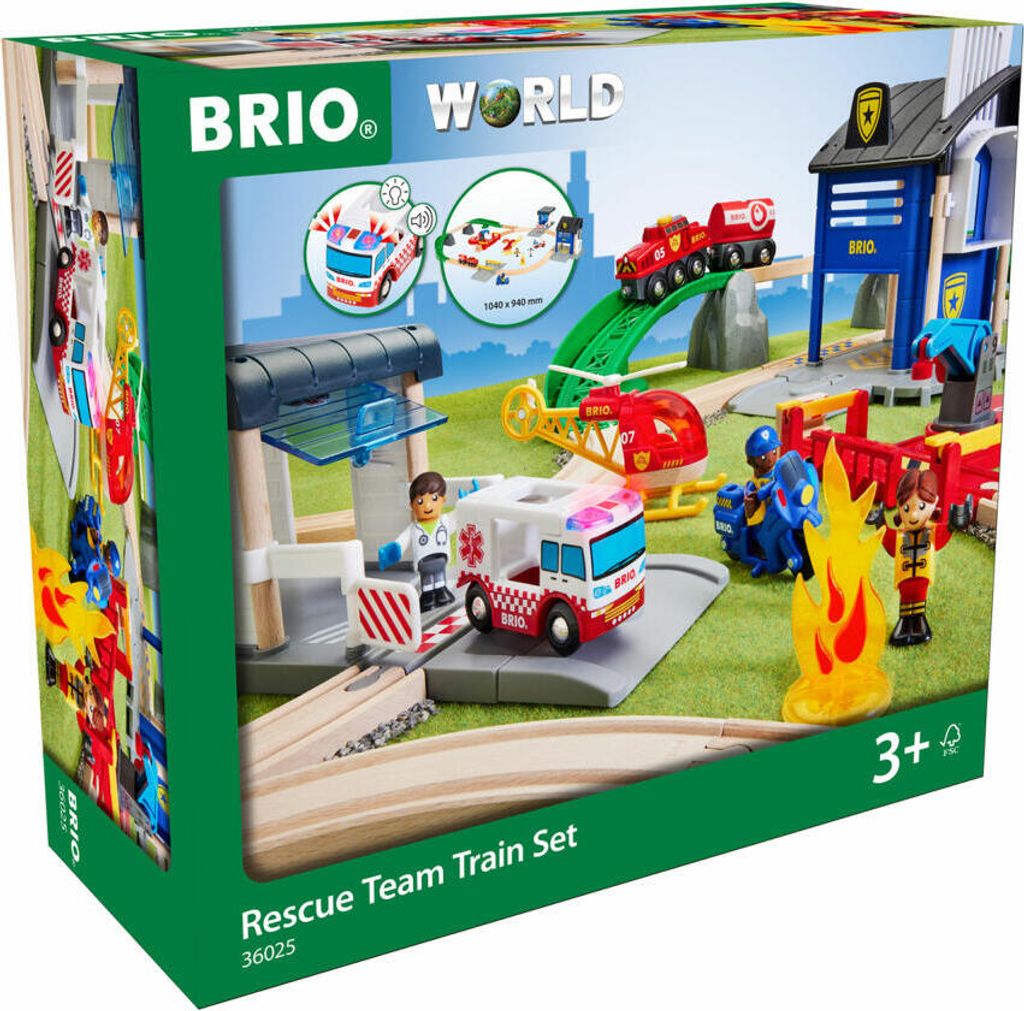 Brio Zestaw Deluxe Straż Pożarna i Policja Zdjęcie produktu 
