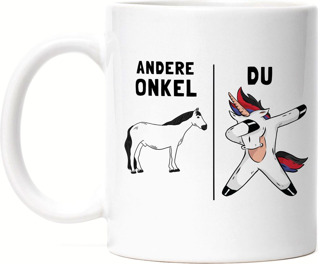 Andere Onkel Du Tasse Einhorn Pferd Dankeschön Geschenkidee Lustig Humor