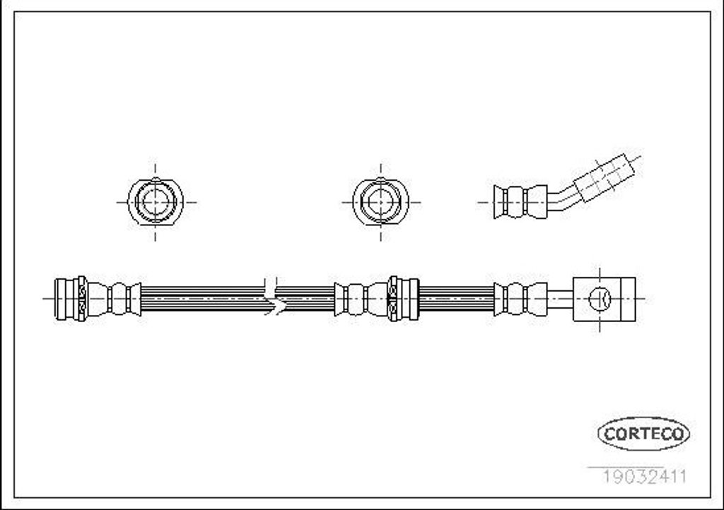 przewód ham. P. NISSAN SERENA 1.6/2.0 16V 2.0D/2.3D +