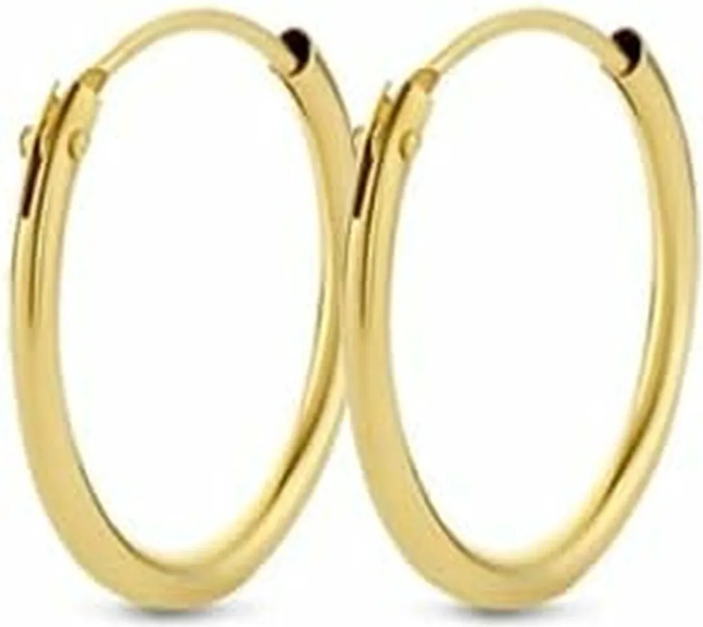 Orecchini Argento Dorato New Bling 16mm 9NB-0560 | Prezzo Migliore