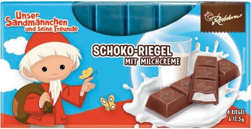 Rotstern Sandmann Schoko-Riegel 8er