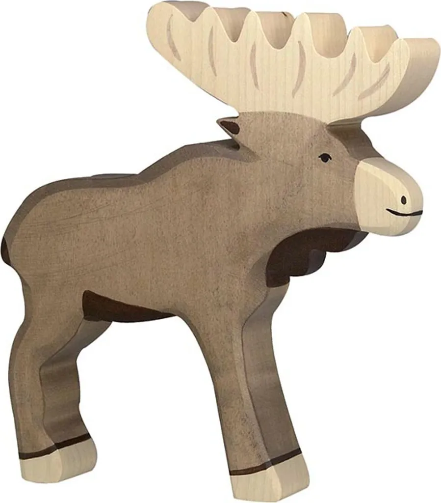 Élan en bois pour décoration de Noël et ambiance chalet de montagne chic
