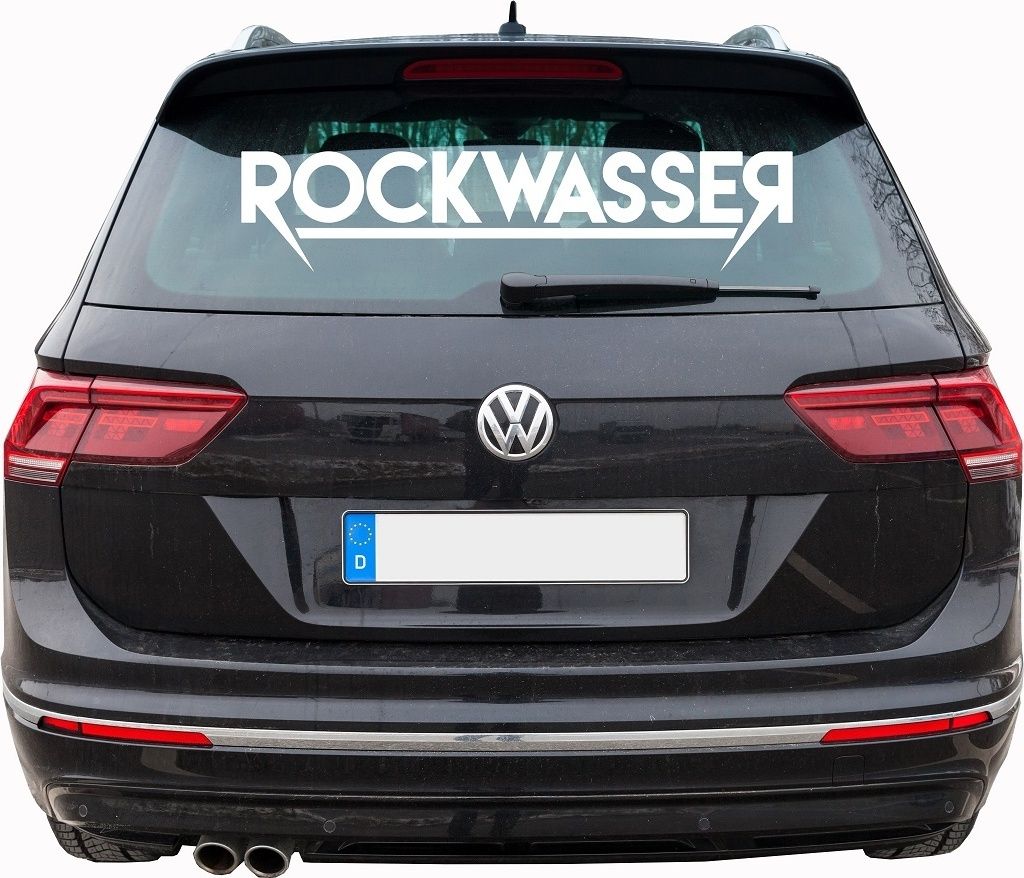 Rockwasser - Classic, Heckscheibenaufkleber 60 cm x 13,5 cm