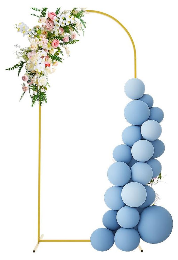 Hochzeitsbogen, Gestell, rechteckiger Ständer 220x120 cm in Goldfarbe
