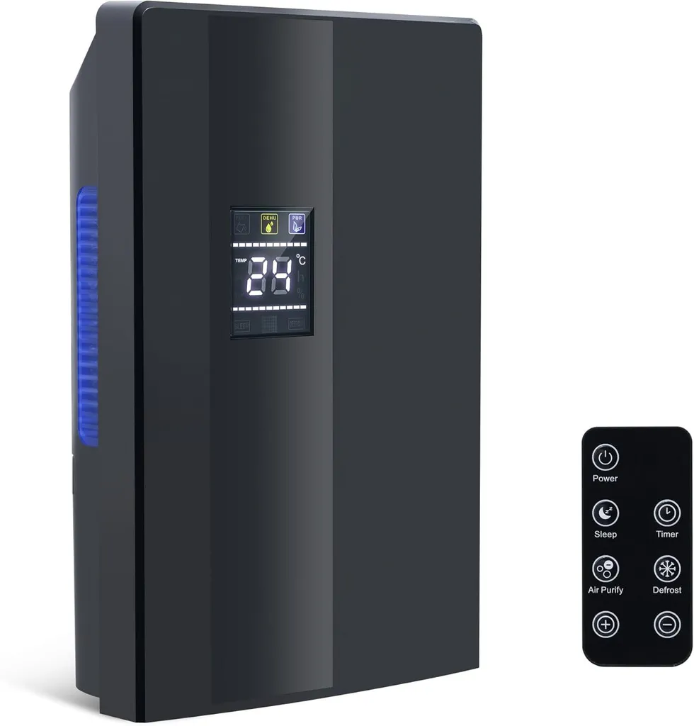 Déshumidificateur d'intérieur électrique ZMH 2L avec Purification UV