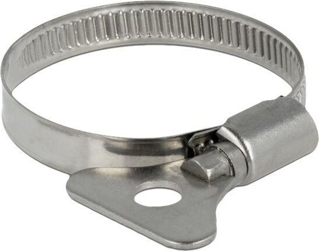DELOCK Schlauchschelle, Flügelmutter 32-50mm 10 Stk. Metall Immagine del prodotto 