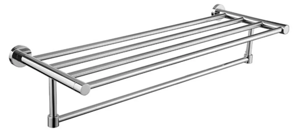 Etagère de salle de bain chromée Modern Project pour douche et vasque