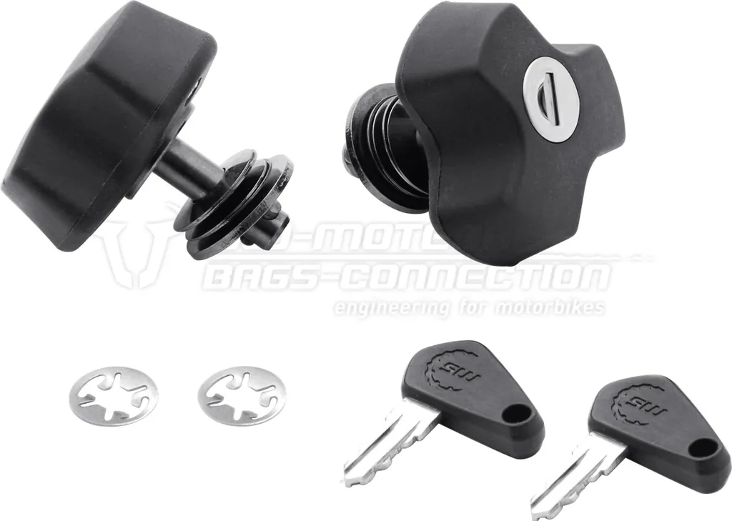 Sw-Motech EVO Quick-Lock Topcase-Fermoir Argent 2 Unités Taille Unique - 6