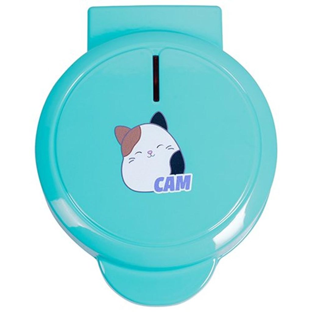 Waffeleisen Squishmallows Cam die Katze Motiv-Waffeleisen 520 W, niedliches 3D Motiv auf der Waffel