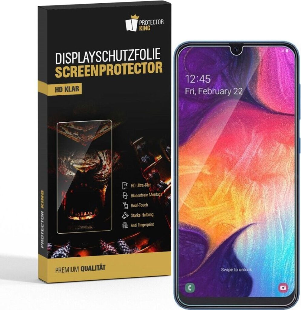 2x Displayschutzfolie für Samsung Galaxy A30 Displayfolie HD KLAR