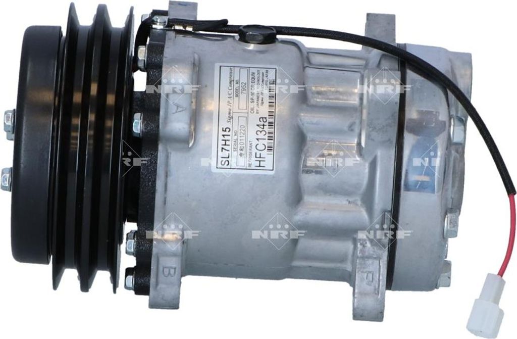 Compresseur de climatisation 12 V Ø 140 mm SD7H15 NRF pour, Image du produit 