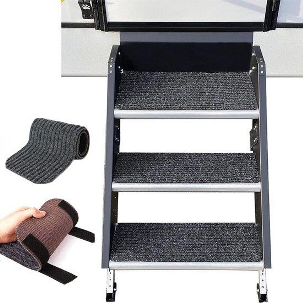 Kunststof trapmat voor camper, afdekking voor opstapjes, doe-het-zelf camper, kampeeraccessoires, picknickmat, 49,5x19 cm
