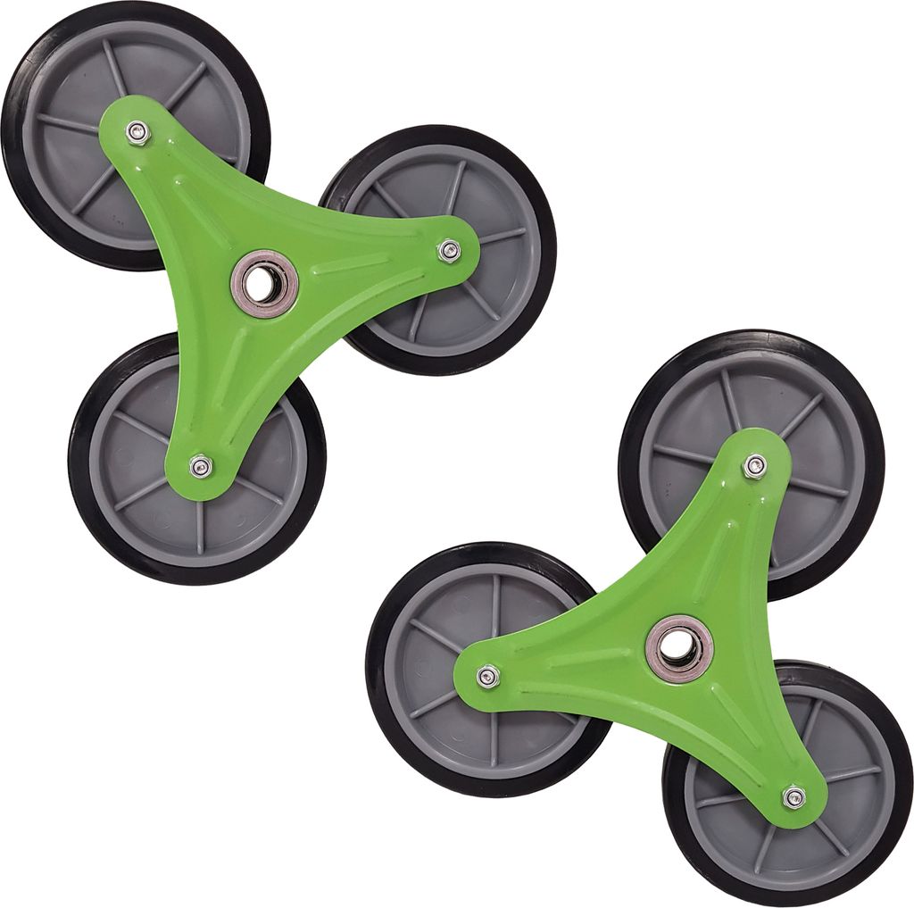 2x Ersatzrad für Treppensteiger Sternrad Dreikranzrad Produktbild 1