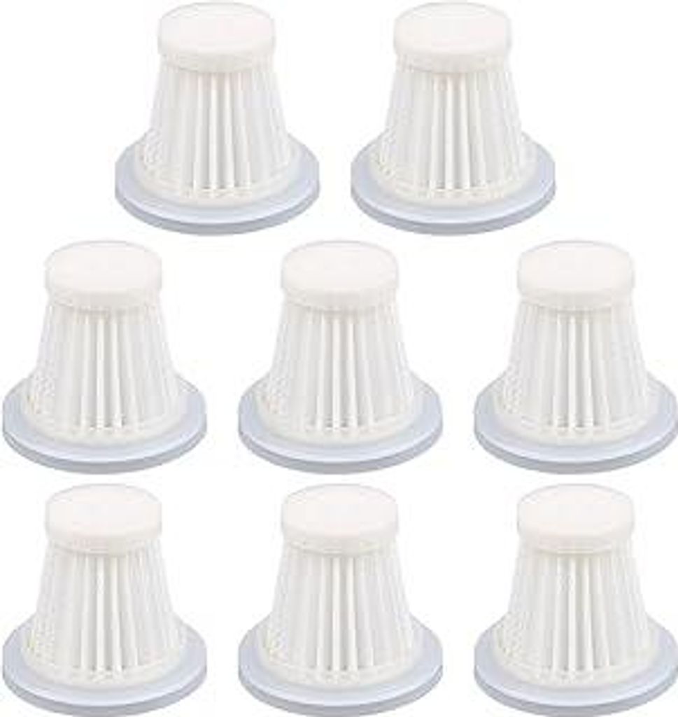 8 Stück Handstaubsauger Filter, Waschbarer und wiederverwendbarer Ersatz-HEPA-Filter für Handstaubsauger, Auto-Staubsauger-Zubehör, Filter Staub...