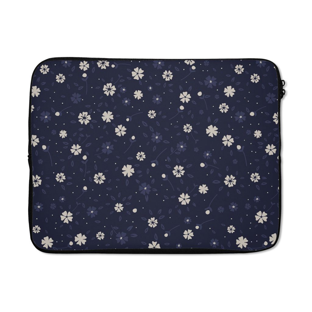 MuchoWow Laptop Hülle 17 Zoll Laptoptasche Sakura - Blumen - Japanisch - Muster - Zipper - Schutzabdeckung