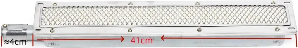 Barbecue à gaz inox argent infrarouge idéal pour grandes tablées