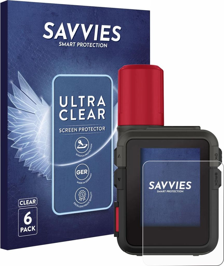 6x Für Garmin inReach Mini 3 Plus Schutzfolie Savvies Displayschutz Display Schutz Folie Klar Transparent