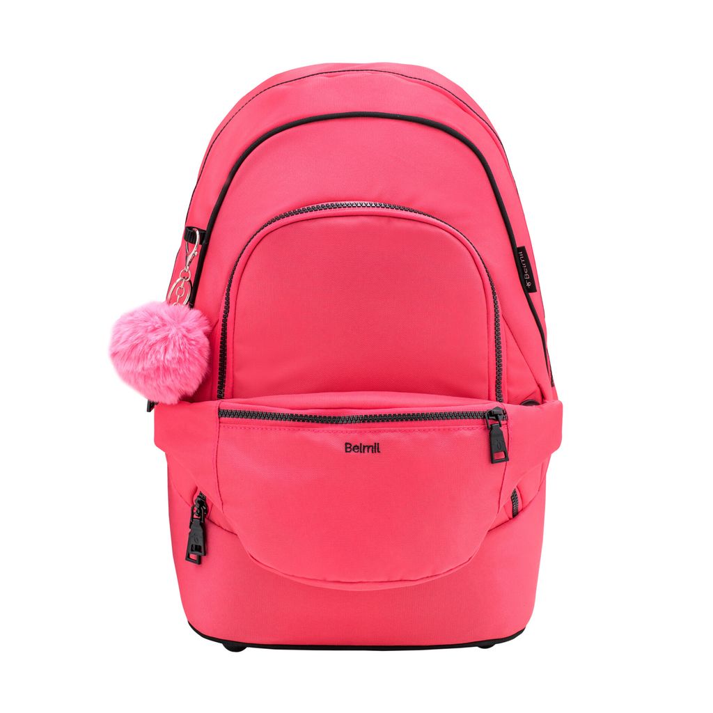 Belmil Premium Backpack & Fanny Pack Coral Paradise Ruck sack 2-tlg