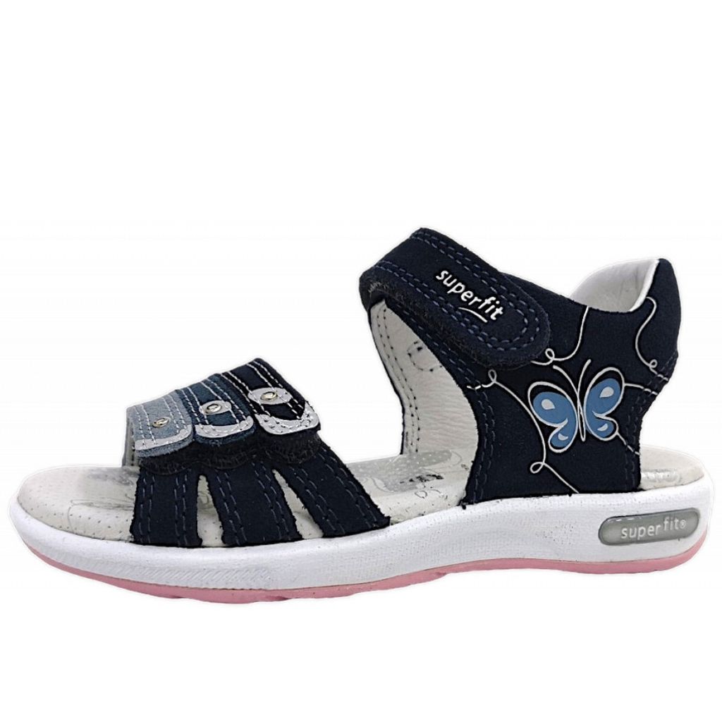 Superfit Mädchen Sandale in Blau, Größe 34