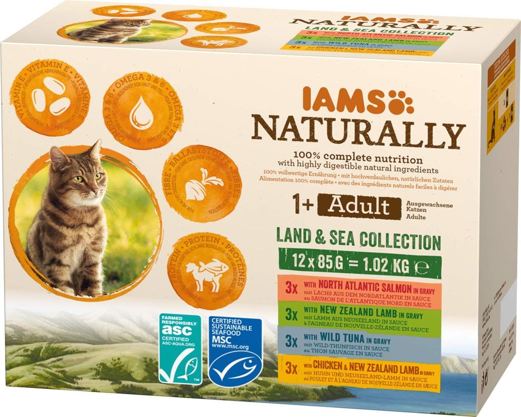 IAMS 161792, Adult, jede Rasse, Lachs, 85 g Produktbild 