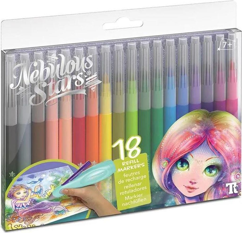 Nebulous Waschbare Filzstifte 18er Pack (nachfüllpackung 11352) Mehrfarbig Mehrfarbig One Size