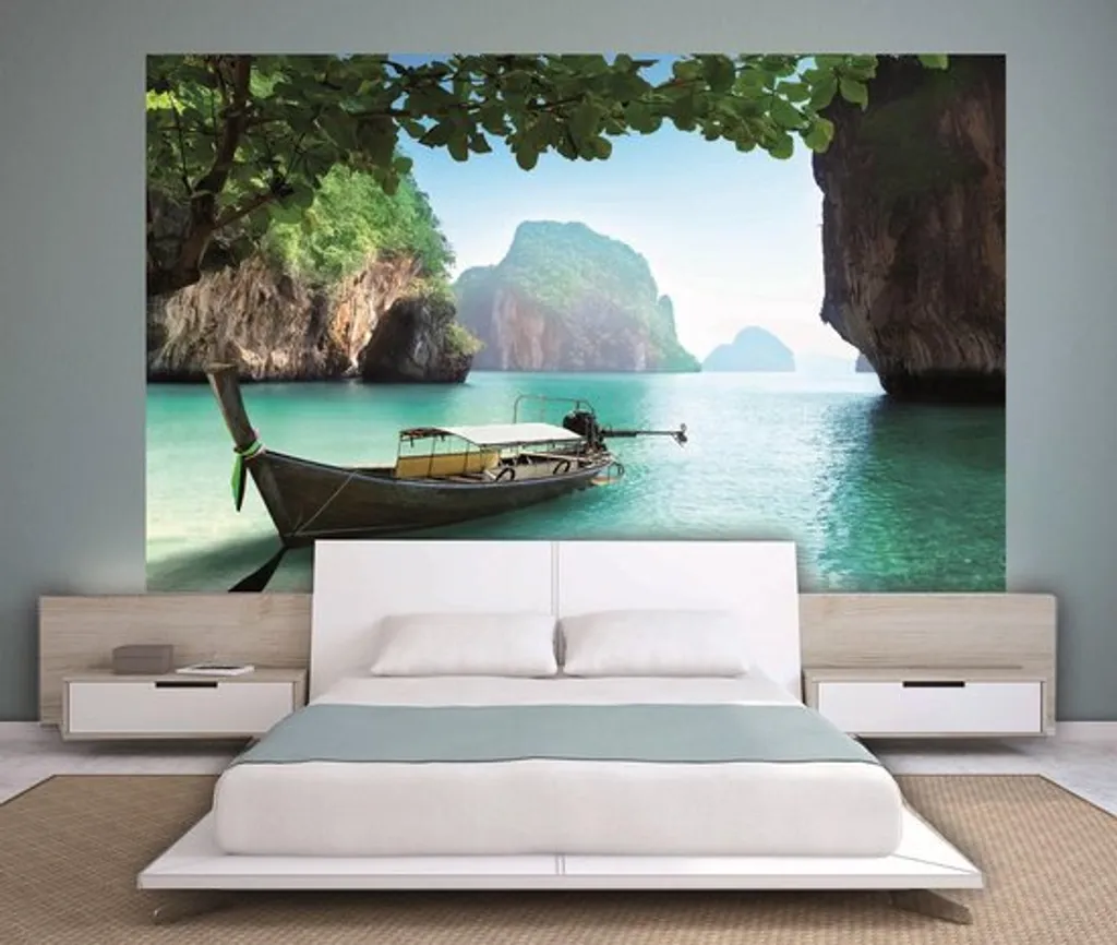 Décoration de porte Isla Tropical Island pour ambiance zen 200 x 140 cm