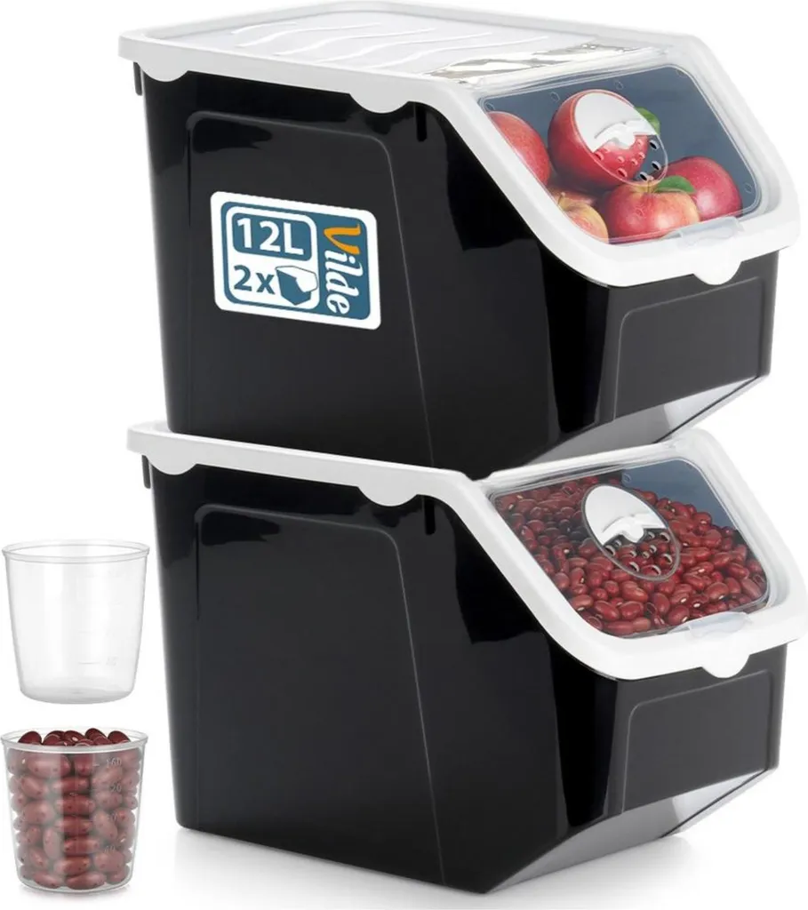 Set 2 Contenitori Vilde Design 12L - Estetica e Freschezza in Cucina
