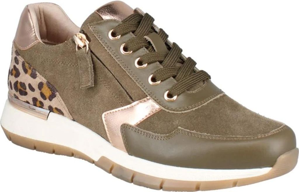 Josef Seibel - "Emilia 01" Sneaker für Damen, Leder FS12231 (37 EU) (Oliv)
