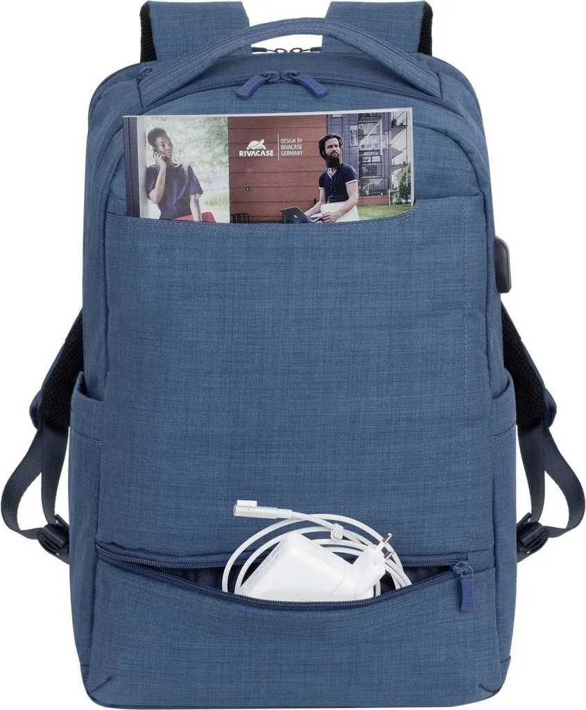 Sac à dos ordinateur 17.3 antichoc Rivacase 8365 bleu imperméable - 6