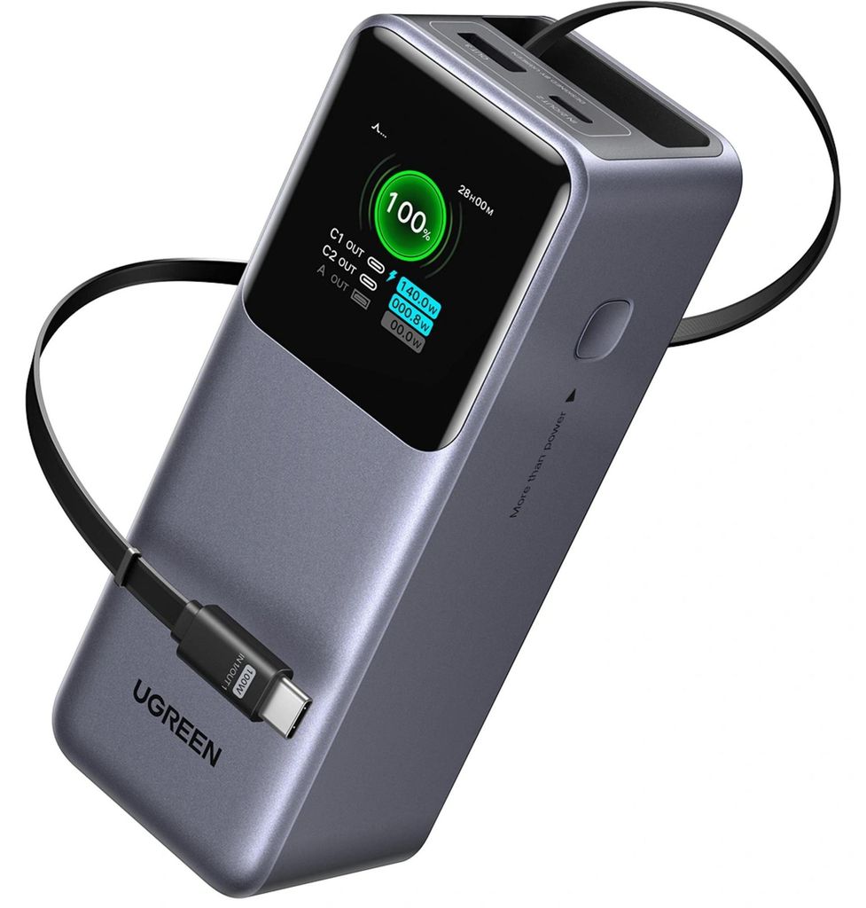 Power Bank con Display Digitale, 20000mAh, USB, 2x Type-C, Immagine del prodotto 