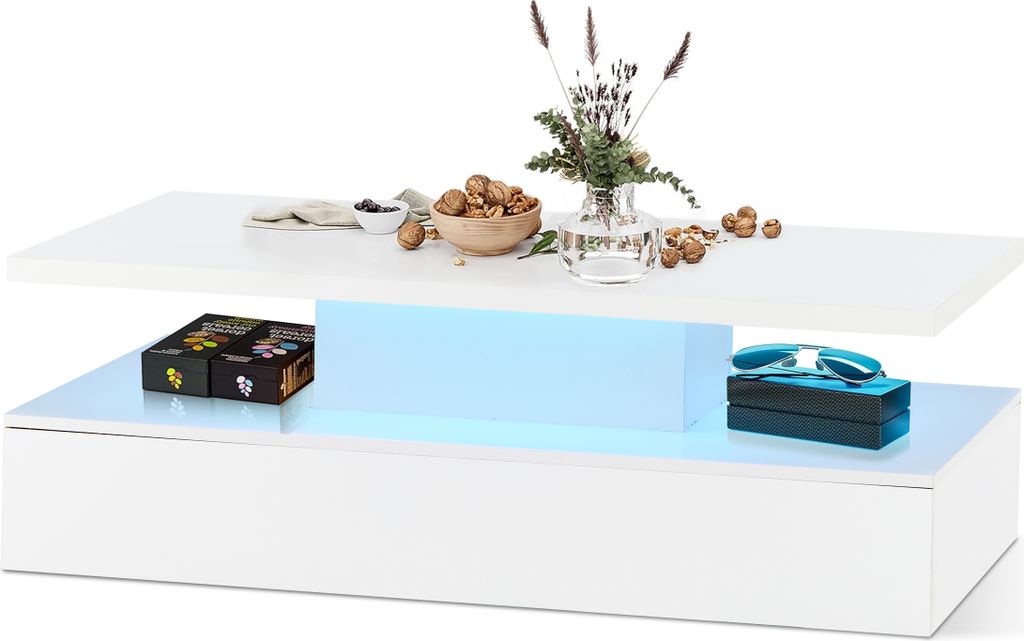 CLIPOP Table basse,110x60x38cm Table de salon,Sofatique Image du produit 