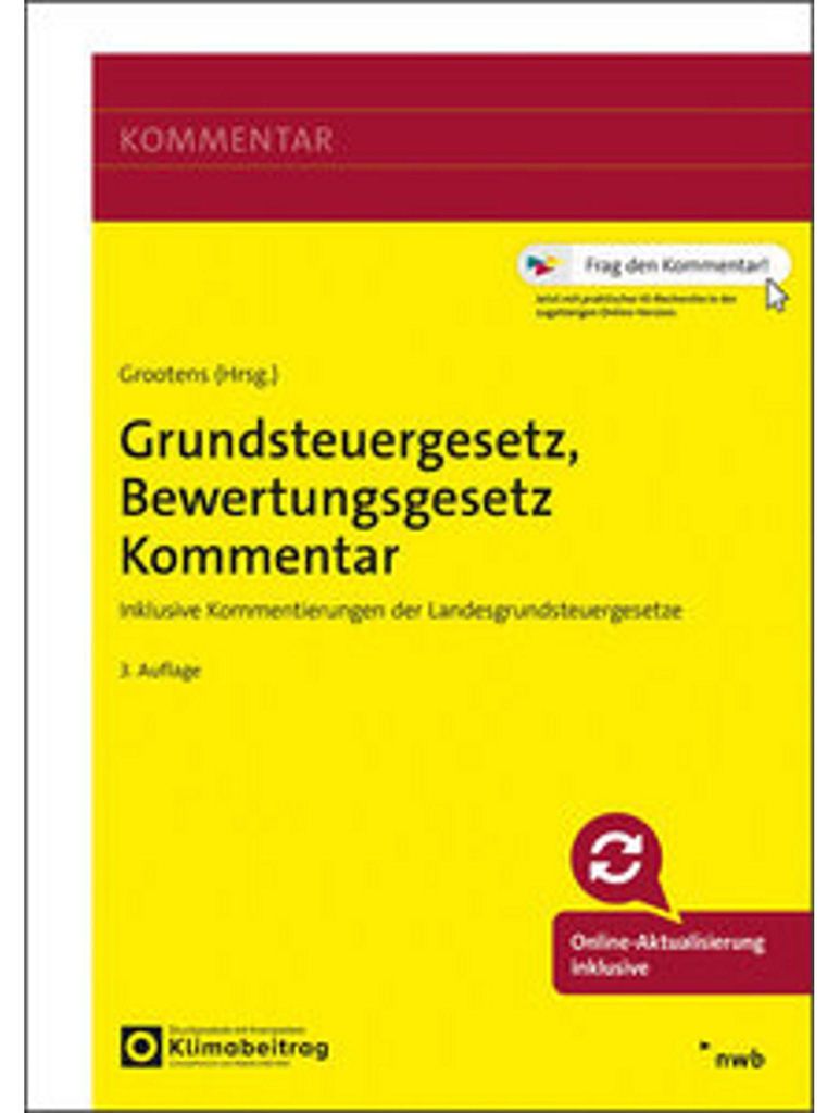 Grundsteuergesetz, Bewertungsgesetz Kommentar
