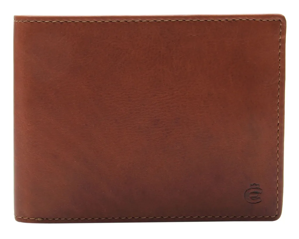 Portafoglio Esquire Dallas 16 CC Brown Pelle - Sicurezza RFID Uomo