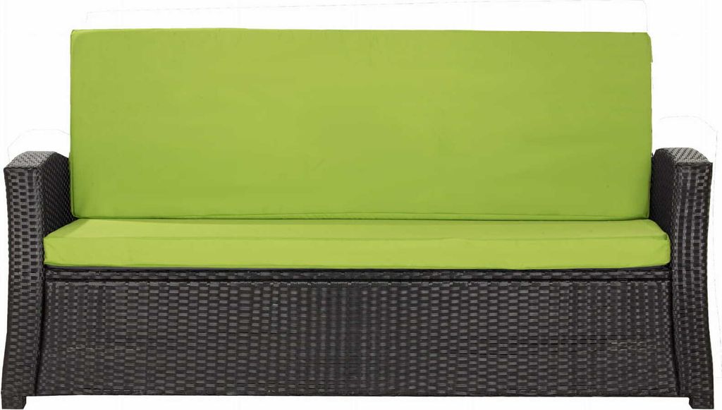 Bankkissen 180×60×50x7 cm lindgrün – Sitzkissen für Gartenbank 2-3 Personen mit abnehmbarem Bezug, bequemes Polster für Outdoor & Terrasse