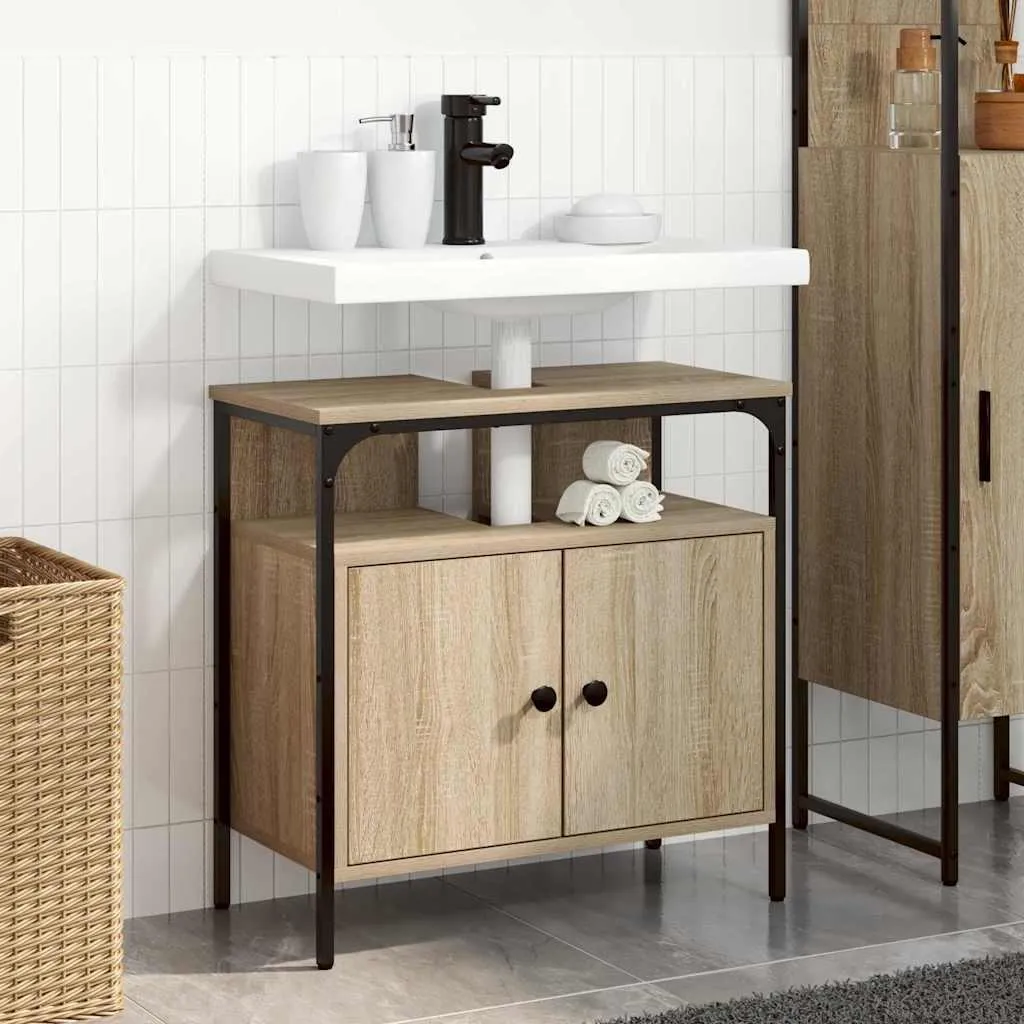 Maison Exclusive - Mobile da bagno con ante Beige 60 x 30 x 60 cm Materiale ligneo