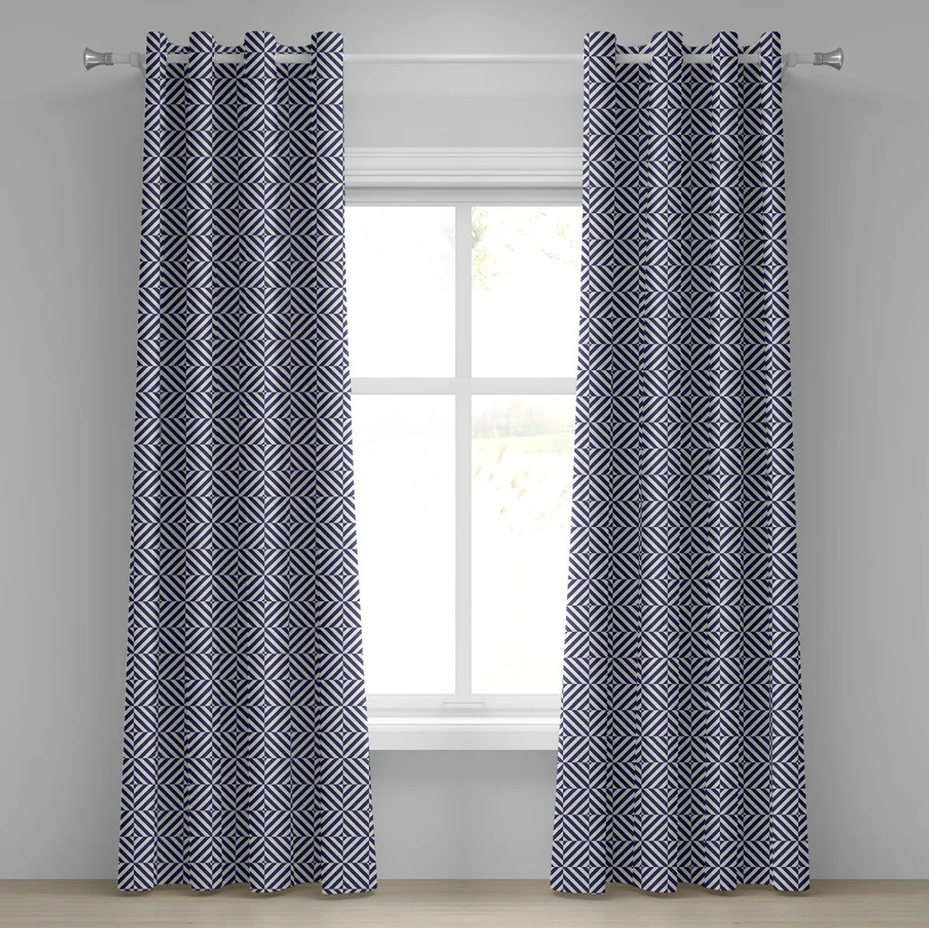 Tende Effetto Seta ABAKUHAUS Blu Navy 280x225: Lusso Accessibile