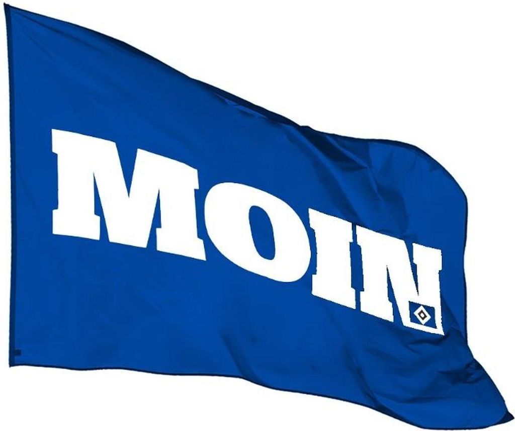 Hamburger SV HSV Hissfahne MOIN ca. 120 x 180 cm Produktbild 